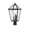 Z-Lite Talbot 3 Light Outdoor Post Mount Fixture, Black & Clear Beveled 579PHBR-BK - alternate 1